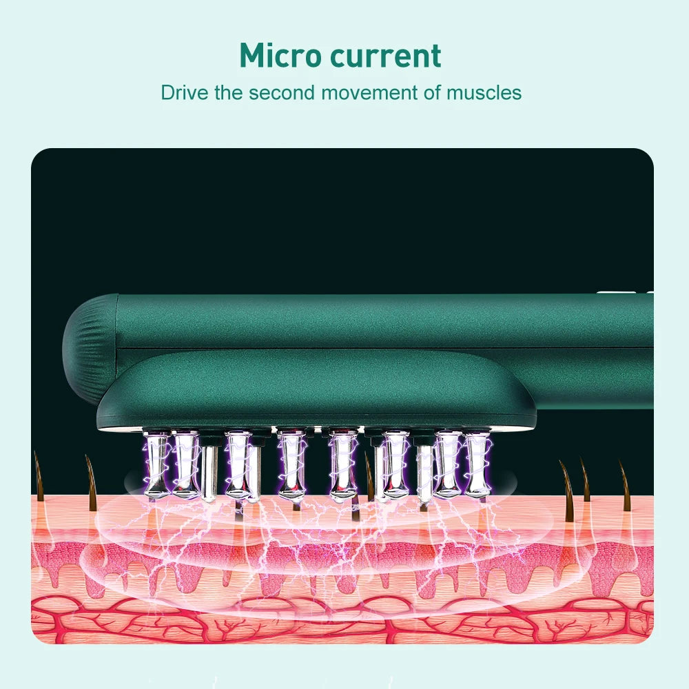 Elektrischer Haarpflegekamm: Kopfhautmassage, LED-Therapie, Steigerung des Haarwachstums