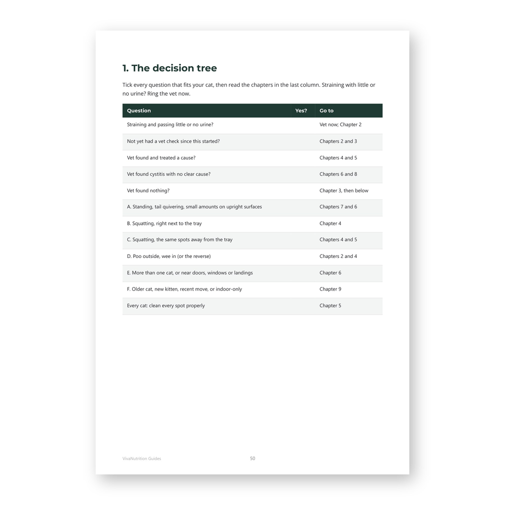 Printable 1: the decision tree