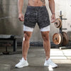 Short de course 2 en 1 pour hommes Séchage rapide Gym et fitness