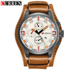 Luxury Men's Watch with Quartz Movement and Leather Strap