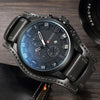 Luxury Men's Watch with Quartz Movement and Leather Strap