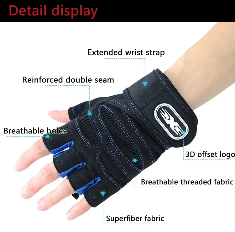 Ultimate Fitness Half-Finger Gloves for Better Grip and Comfort