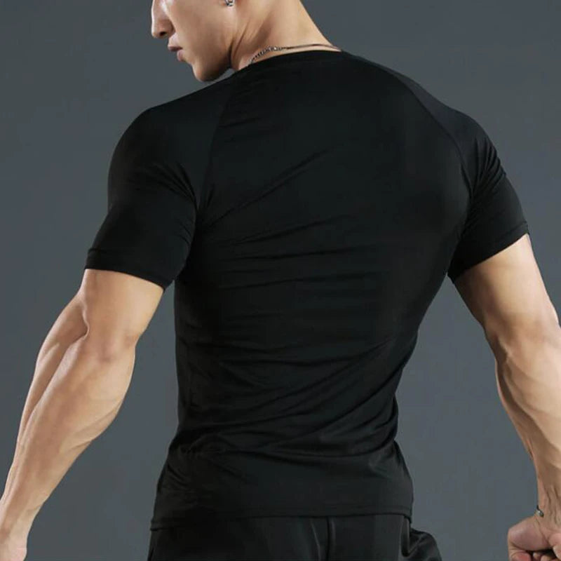 Men's Compression Running T-Shirt for Fitness and Active Sports