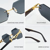 Oversized Retro Sunglasses UV400 Protection Stylish for Men and Women