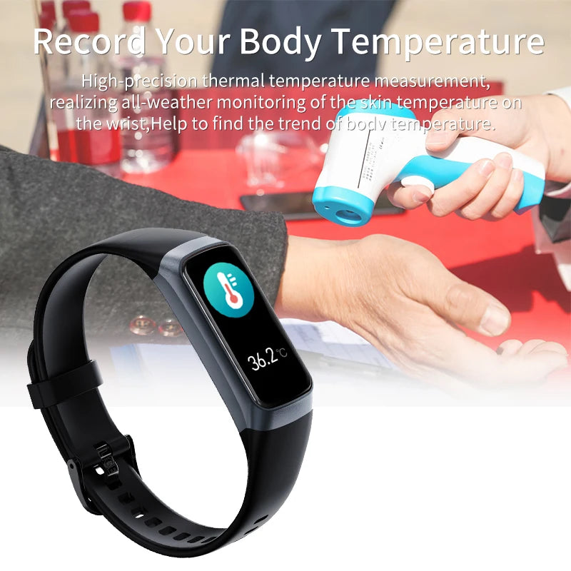 AMOLED Smart Watch - Fitness Tracker, Health Monitoring, Waterproof