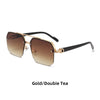 Oversized Retro Sunglasses with UV400 Protection for Men and Women