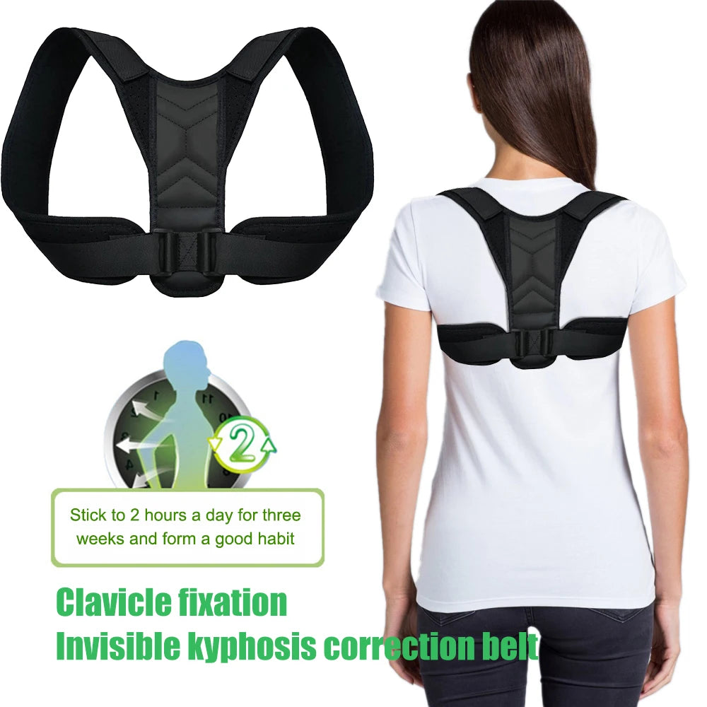 Back Support Band for Posture Pain Relief Adjustable Comfort