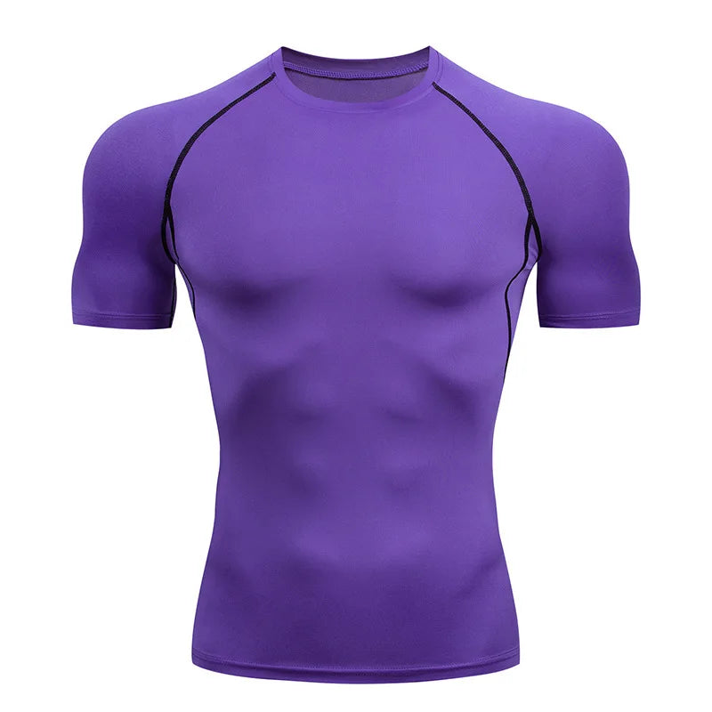 Men's Compression Running T-Shirt for Fitness and Active Sports