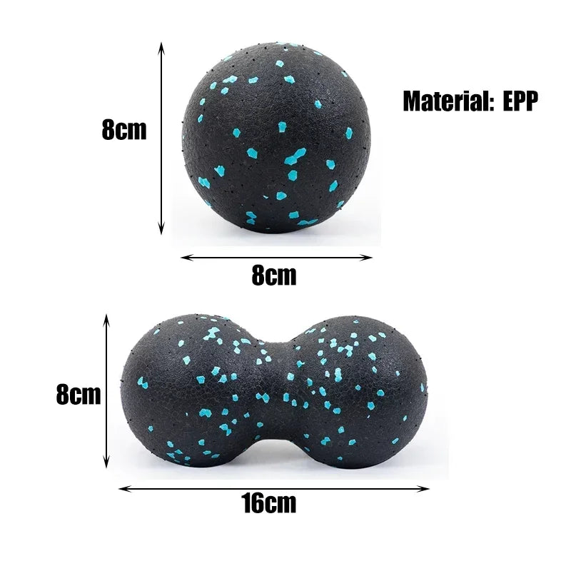 Desk-and-Floor Foot Duo: rolo para os pés e bola de massagem amendoim