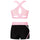 Kids Yoga Set Cross Tank Top and Sport Shorts for Active Girls