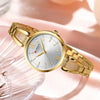 Elegant Women's Watch with Rhinestones and Stainless Steel Band