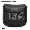 USA Mallet Putter Cover Synthetic Leather Magnetic Protection