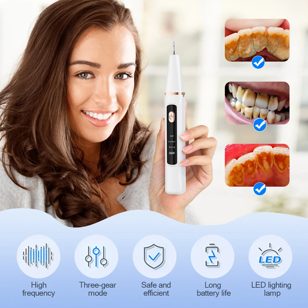 Ultrasonic Dental Cleaner for Tartar and Plaque Removal