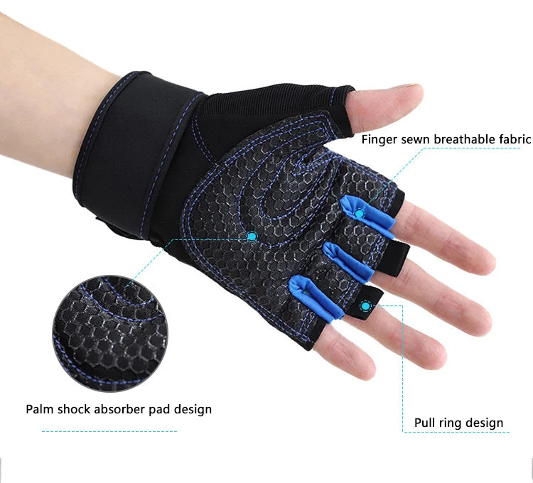 Ultimate Fitness Half-Finger Gloves for Better Grip and Comfort