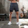 Short de course 2 en 1 pour hommes Séchage rapide Gym et fitness