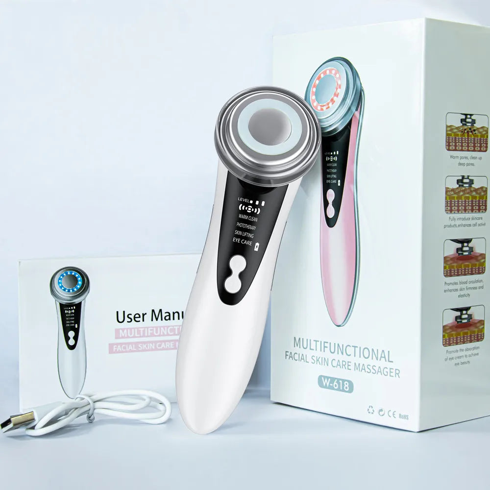 5-in-1 Multifunctional Facial Massager for Youthful Radiant Skin