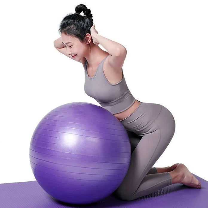 75cm Premium Yoga Ball for Home Gym, Pilates, and Posture