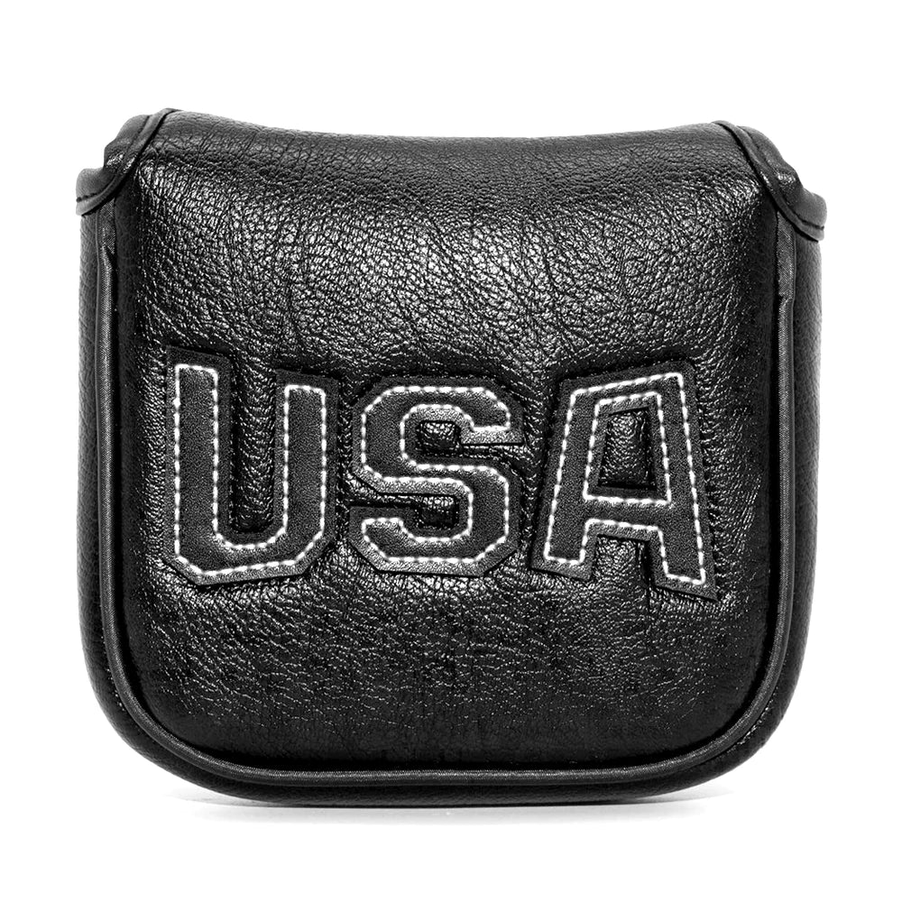 USA Mallet Putter Cover Synthetic Leather Magnetic Protection