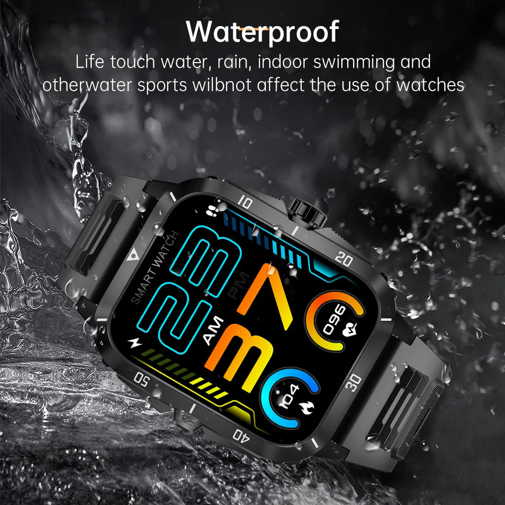 Military Smart Watch - Rugged, Waterproof, Health Tracking