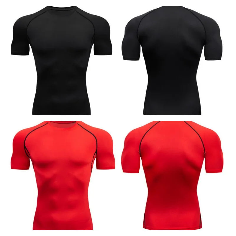 Men's Compression Running T-Shirt for Fitness and Active Sports