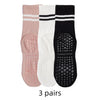 3 Pairs of Non-Slip Yoga Socks for Comfort and Stability