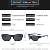 Polarized Sports Sunglasses with UV400 Protection and Comfort