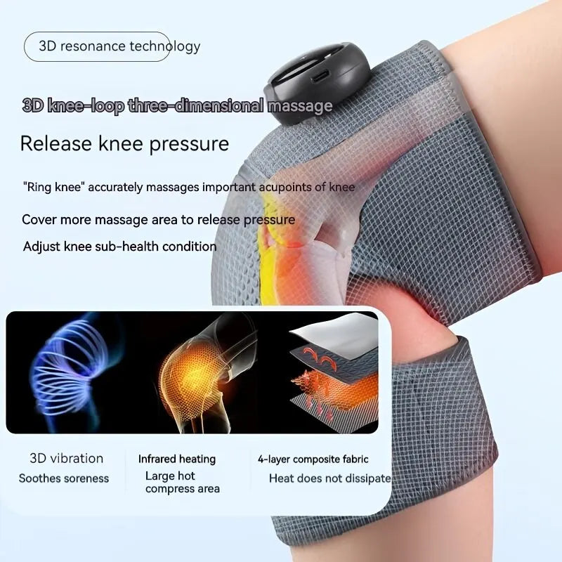 Heated Body Massager Joint Pain Relief Vibration Heat Therapy