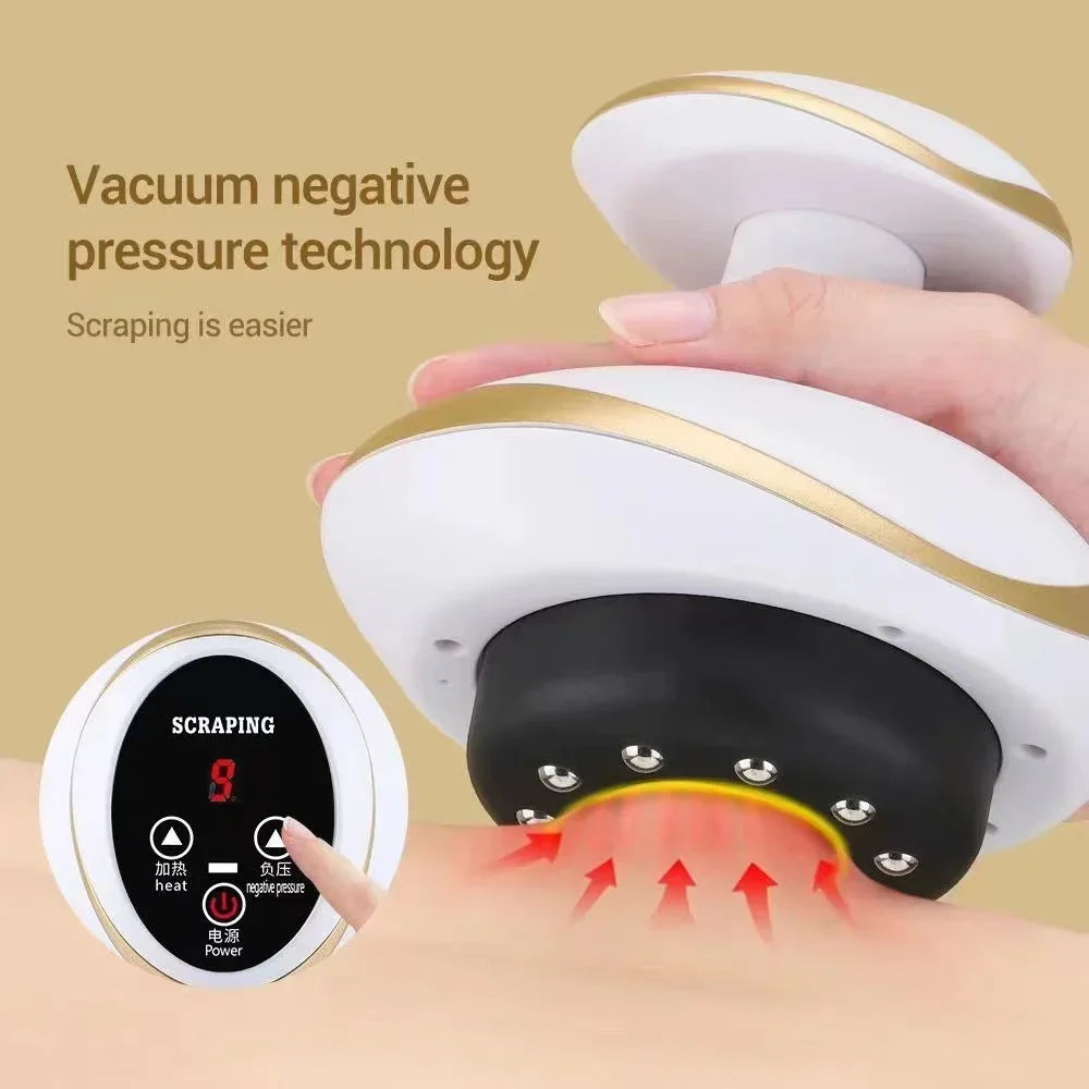 Electric Body Massager Relief Cupping Scraping Muscle Relaxer