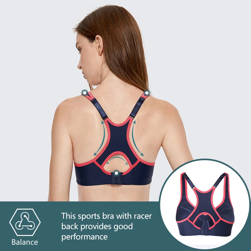 High-Impact Women's Sports Bra for Maximum Support and Comfort