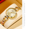 Elegant Women's Watch with Rhinestones and Stainless Steel Band