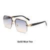 Oversized Retro Sunglasses with UV400 Protection for Men and Women