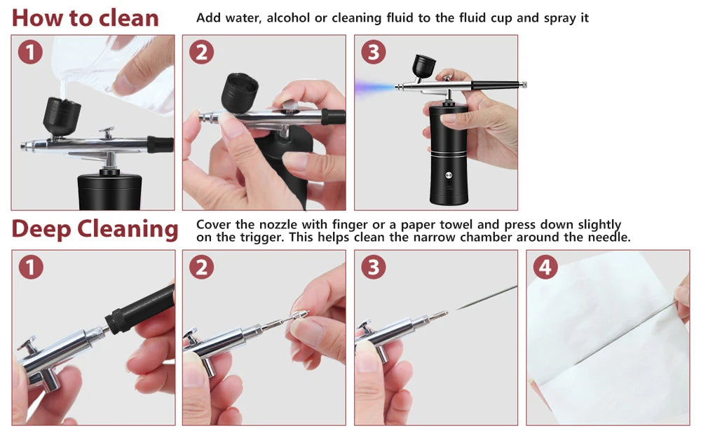 Portable Airbrush Nail Kit for Professional Designs at Home