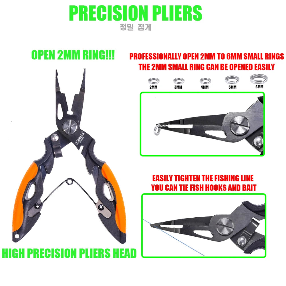 Multifunctional Fishing Pliers Stainless Steel Tungsten Cutter