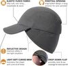 Women's Reflective Fleece Hat with Ponytail Slot for Winter Warmth