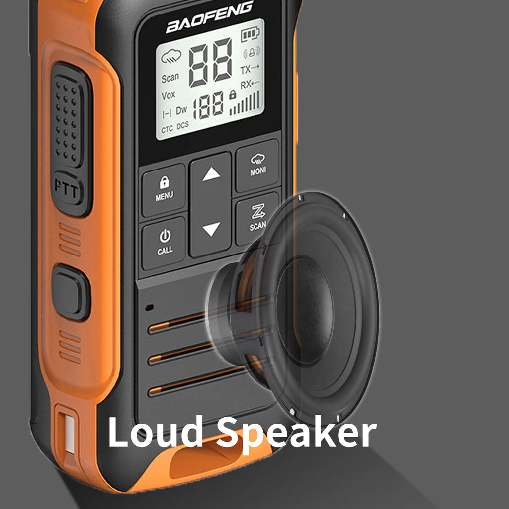 F22 Mini Walkie Talkie - Compact, Waterproof and Long-Lasting