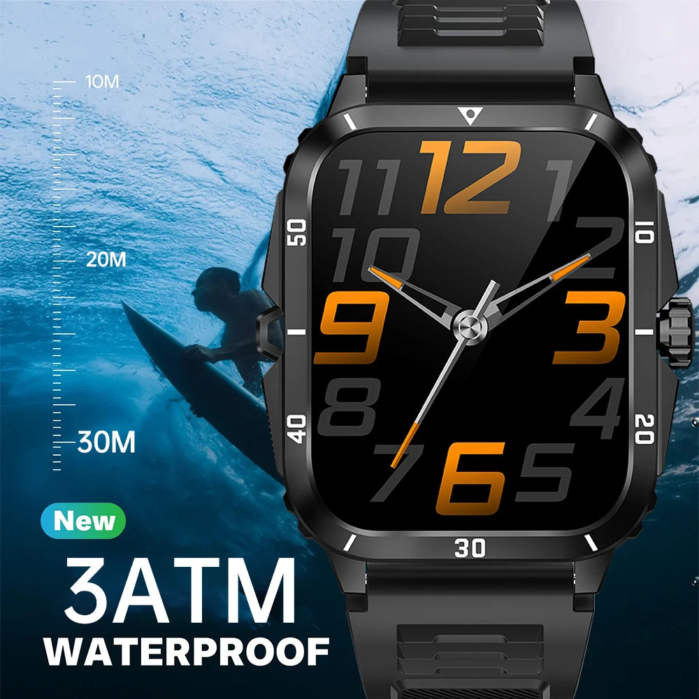 Military Smart Watch - Rugged, Waterproof, Health Tracking