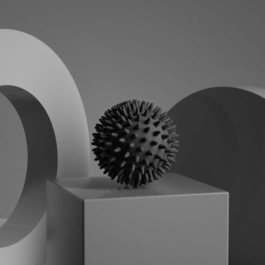 Spiky Five: 5 bolas de massagem com picos para costas, pés e pernas