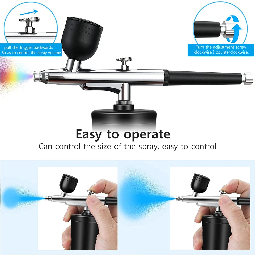 Portable Airbrush Nail Kit for Professional Designs at Home