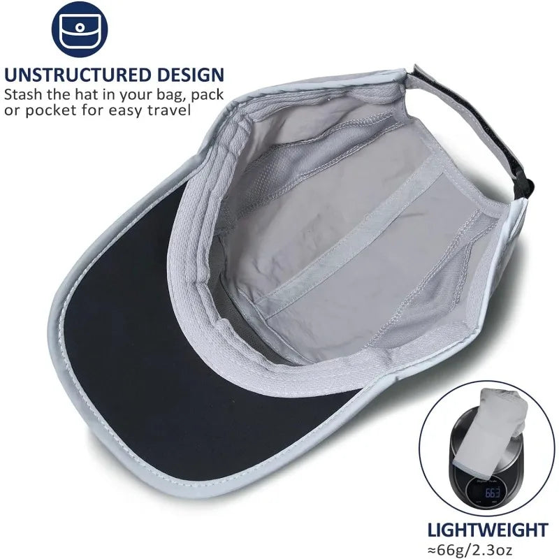 UPF50+ Folding Outdoor Sport Cap for Sun Protection and Comfort