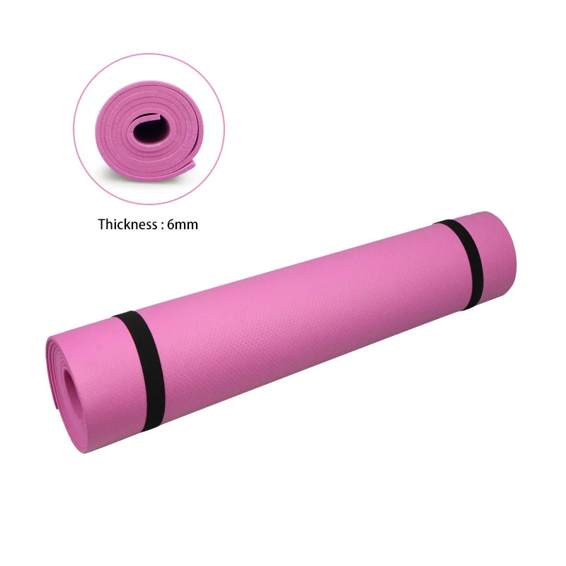 Premium 6MM Thick Yoga Mat for Comfort Stability and Support