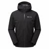 Montane Men's Norste Lite waterproof jacket in black, front view.