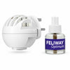 FELIWAY Optimum starter kit contents: the plug-in diffuser and one 48 ml refill bottle, side by side