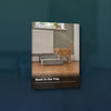 Back in the Tray ebook cover, a ginger tabby stepping into a large open litter tray
