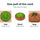 The same green and brown snuffle bowl shown three ways: open flat as a mat, drawn up into a bowl, and pulled shut into a small round bag
