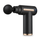 Black 6-speed muscle massage gun, three-quarter view on white