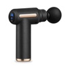 Rear view of the black massage gun on white
