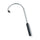 Hook massage cane with a black grip on white