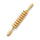 Light wood nine-roller massage stick on white