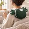 Person seated wearing the kneading neck and shoulder massager