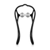 Handheld shoulder massage tool with two massage balls on white